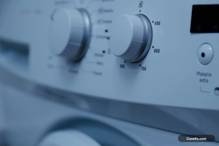 The rubber fold around a front-load washer door